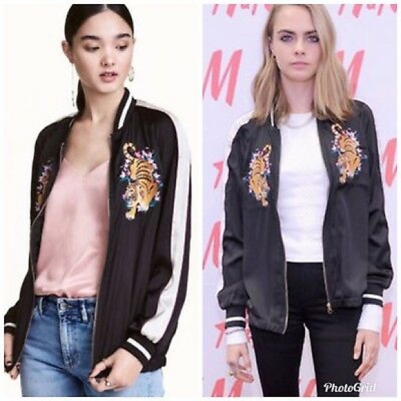 tiger bomber jacket h&m